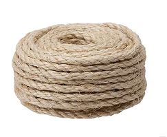 Twisted Sisal Rope – Natural (5/8" x 100 ft)