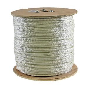 Rope King SBN-141000 Solid Braided Nylon Rope 1/4" x 1,000'