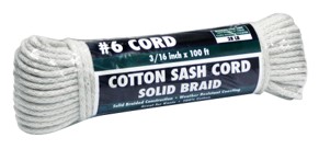 Rope King CSC-6100 Cotton Sash Cord #6