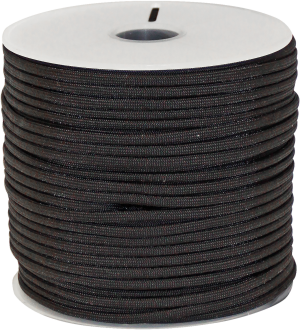 Rope King Nylon Paracord, Black, 1/8" x 250'