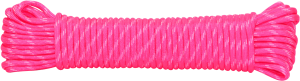 Rope King Nylon Paracord, Pink/White, 1/8" x 50'