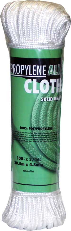 Rope King POCL-100 Poly All-Purpose Clothesline 3/16" x 100'
