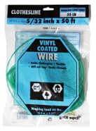 Rope King PVC-550G Vinyl Coated Clothesline, Green, 550'