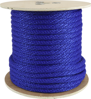 Rope King SBP-58140BW Solid Braided Poly Rope - Black /White - 5/8" x 140'