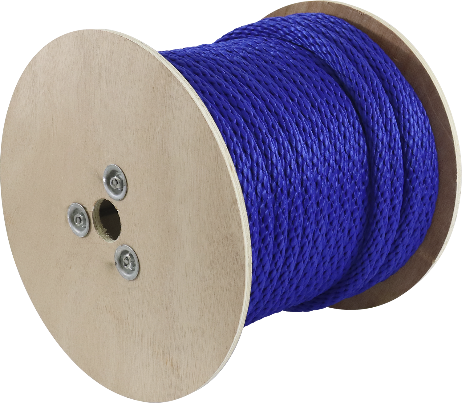 Rope King SBP-58140BW Solid Braided Poly Rope - Black /White - 5/8" x 140' - Image 2