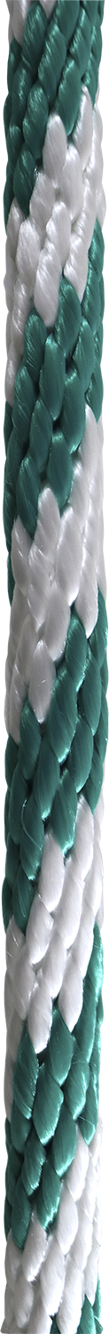 Rope King SBP-58140GW Solid Braided Poly Rope - Green/White - 5/8" x 140' - Image 3