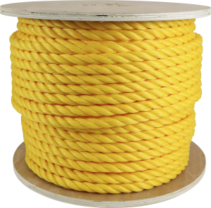 Rope King TP-58300Y Twisted Poly Rope - Yellow - 5/8" x 300'